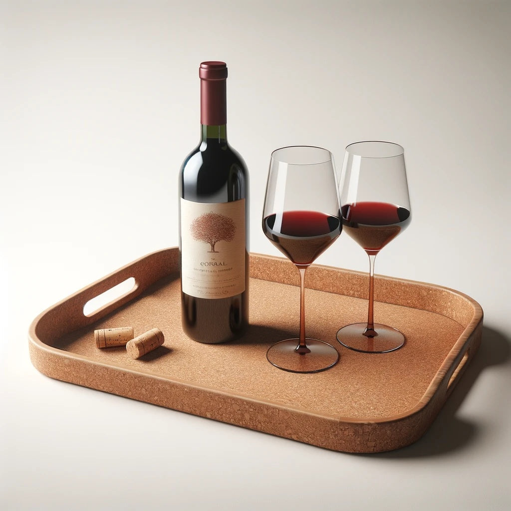 Cork Beverage Serving Tray L-1043