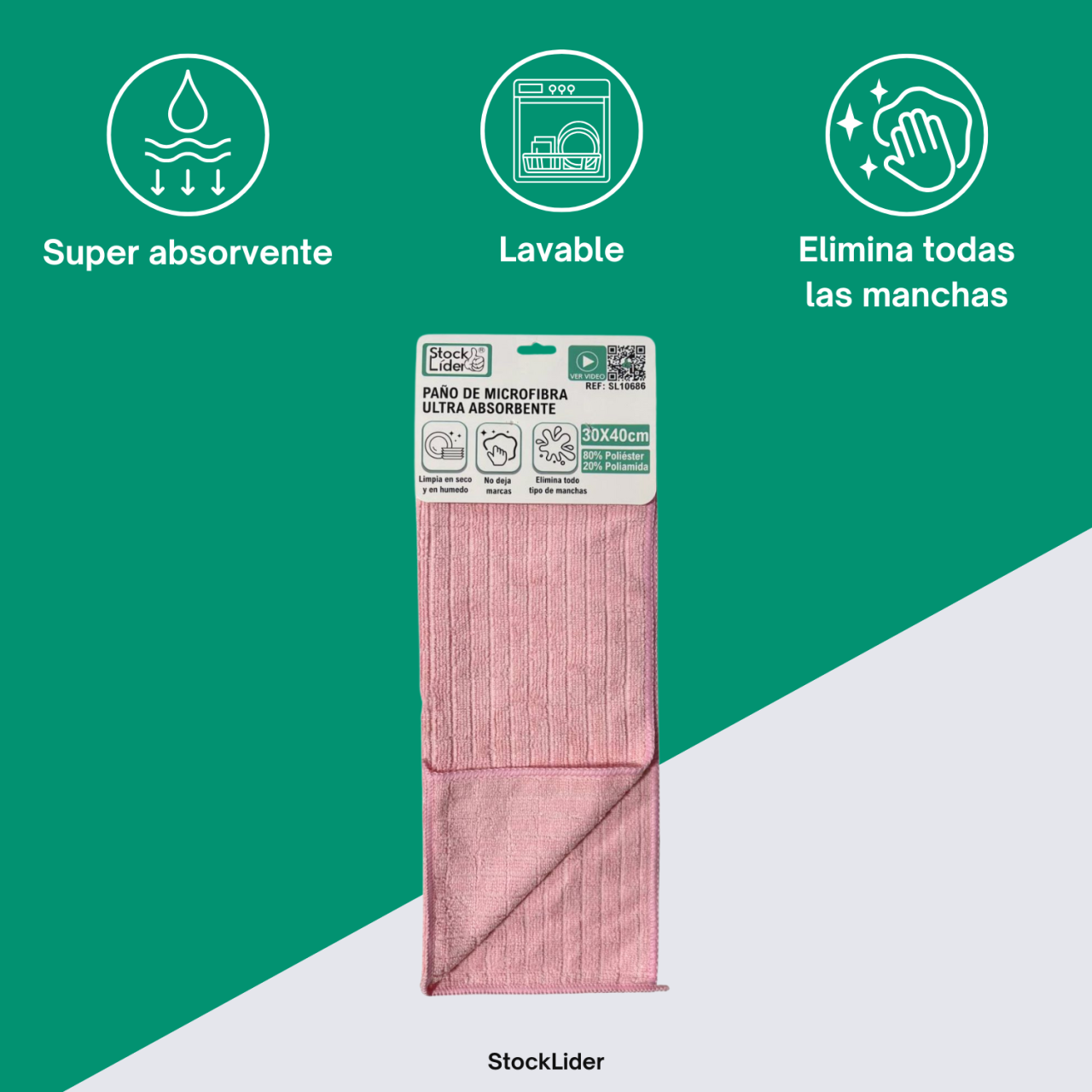 Paño de microfibra ultra absorbente