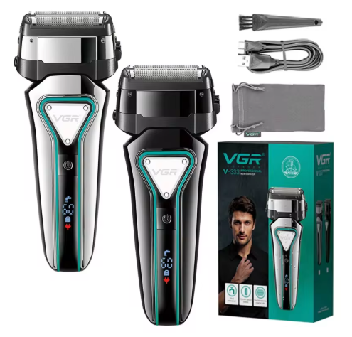 VGR 333 Afeitadora Eléctrica en Seco y Húmedo con Pantalla LCD