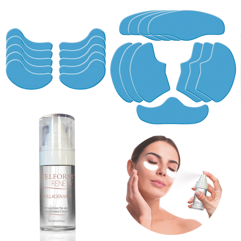 Parches solubles colágeno y ácido hialurónico para el rostro