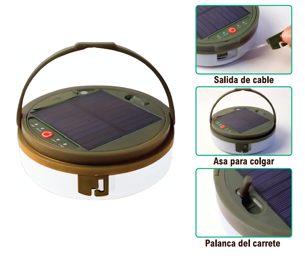 Tira de LED recargable y retráctil