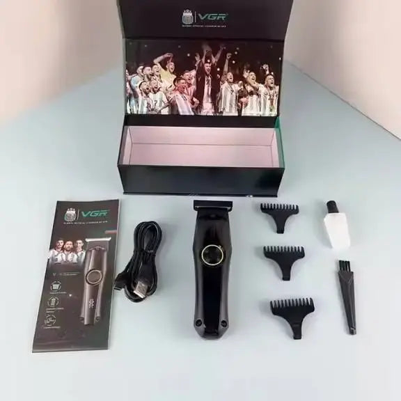 VGR V-905 Cortadora Profesional de Pelo y Barba – Trimmer de Precisión con Cuchilla en T y 3 Velocidades